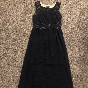 Navy blue maxi dress